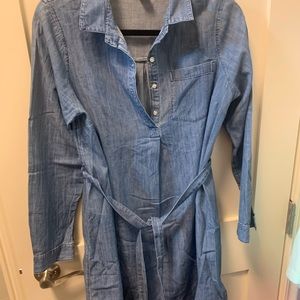Old Navy Maternity Chambray Shirt Dress